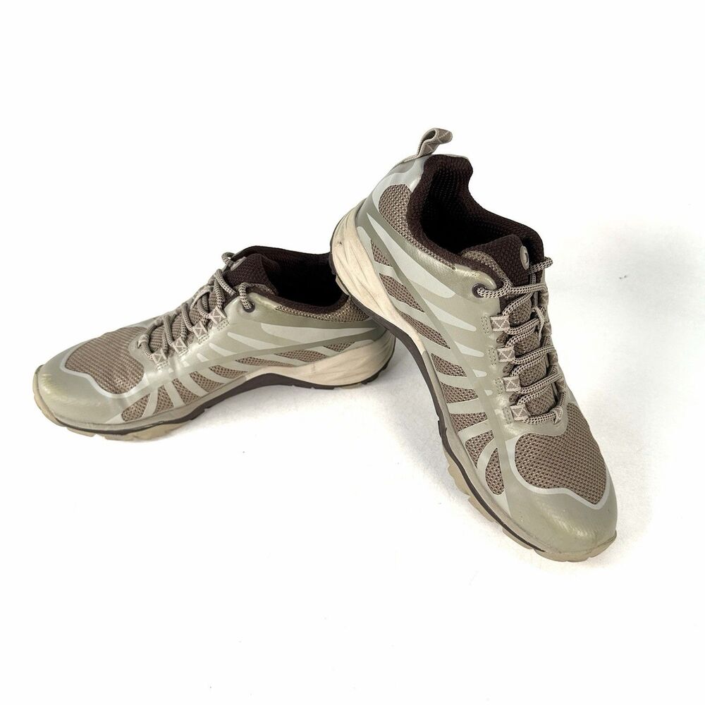 Merrell Siren Edge Womens Size 7 Shoes Beige Brown Athletic Hiking Sneakers